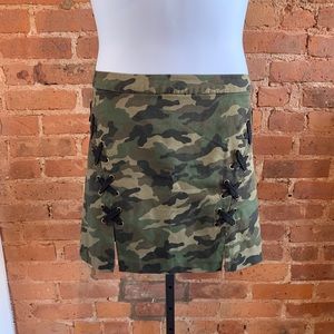 SOLD CAMO MINI SKIRT